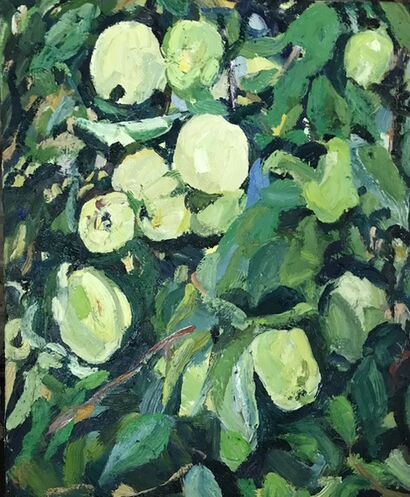 The Apples are Falling - a Paint Artowrk by Josi